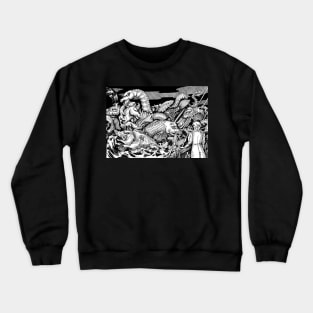 Mittelalterliche Überfahrt Crewneck Sweatshirt